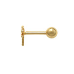 14K Solid Gold Baby Dragonfly Stud Piercing Earring - Anygolds 