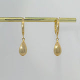 Teardrop Drop Huggie Earrings