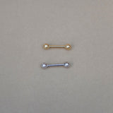 Piercing con barra recta