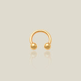 Plain Horseshoe Hoop - Anygolds