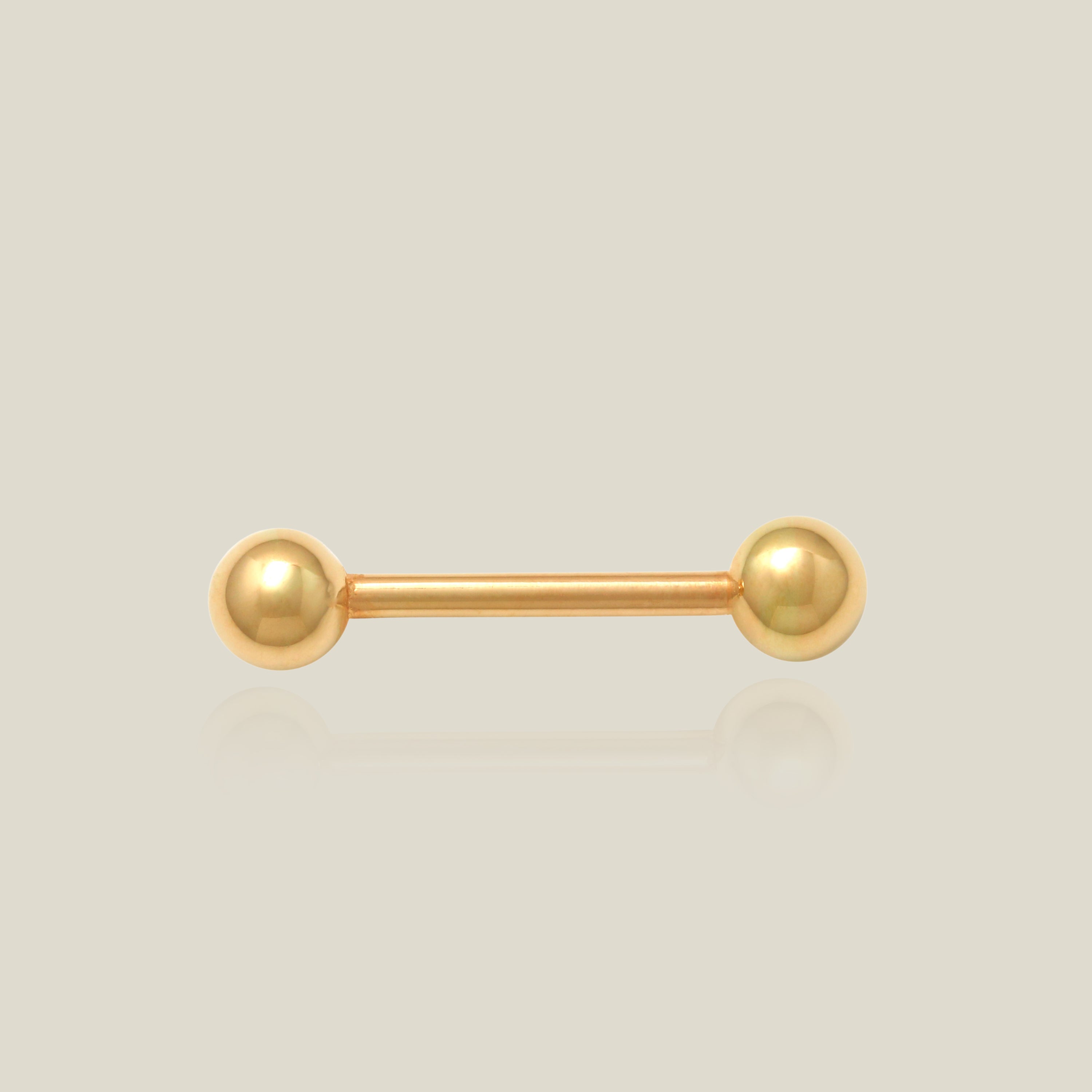 Plain Ball Thick Straight Barbell - Anygolds