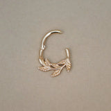 Laurel Leaves Hoop - Anygolds