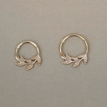 Laurel Leaves Hoop - Anygolds
