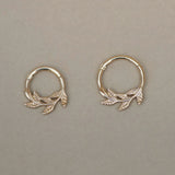 Laurel Leaves Hoop - Anygolds