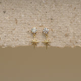 Starlight Drop Stud Earrings