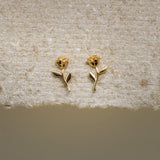 Petal Rose Stud Earrings