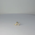 14K Solid Gold Diamond Climber Star Constellation Stud Piercing Earring