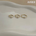 14K Gold Diamond Clicker Hoop Piercing Earring - Anygolds 