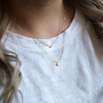 14K Solid Gold Diamond Star Pendant Chain Necklace - anygolds