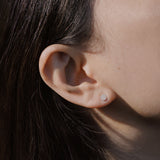 Gold 0.12ctw Diamond Micro-pavé Round Stud Earrings