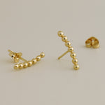 Buy 14K Solid Gold Climber Stud Earrings 