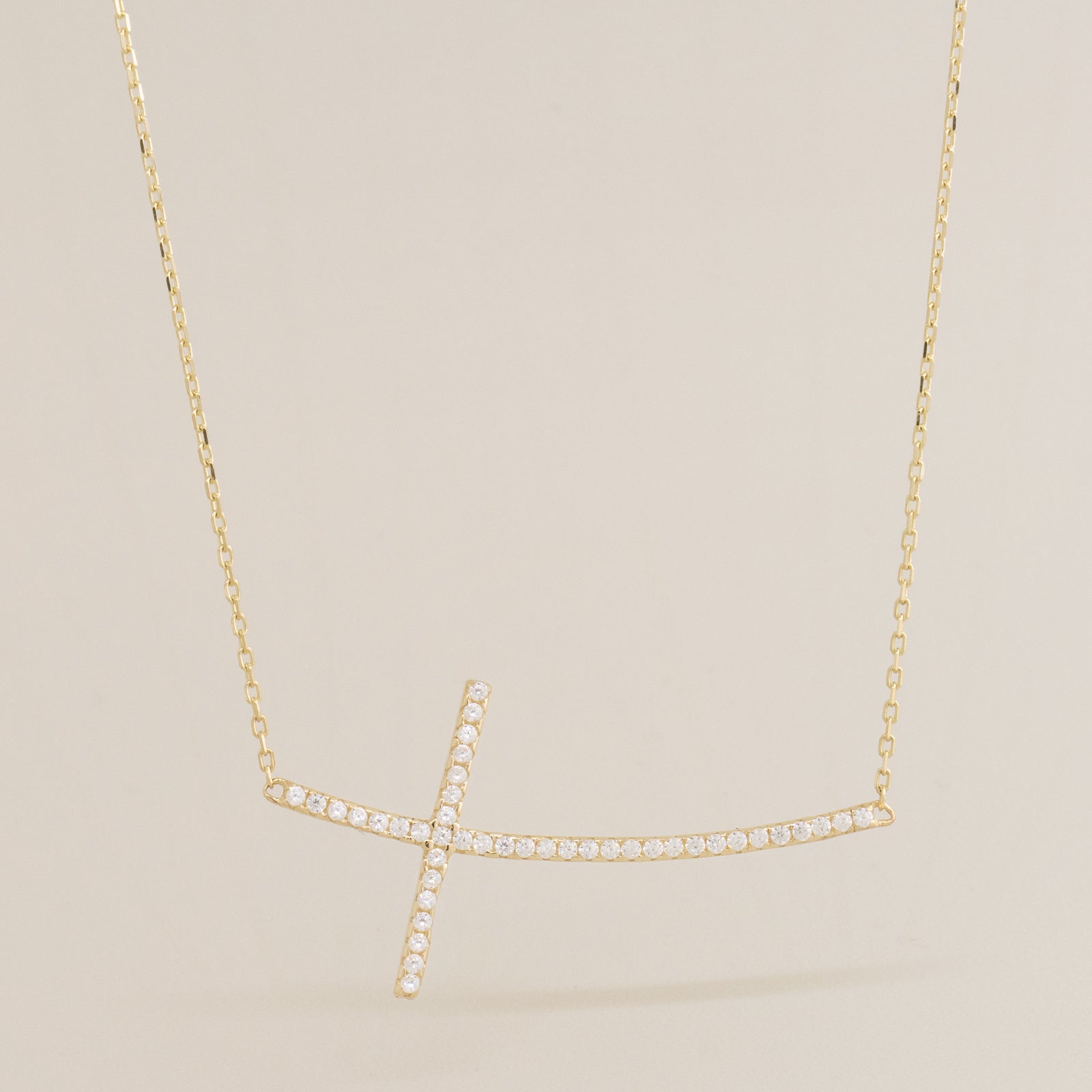 Reversible Gold Cross Necklace online