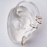 Solid Gold Plain Clicker Ear & Nose Hoop Ring