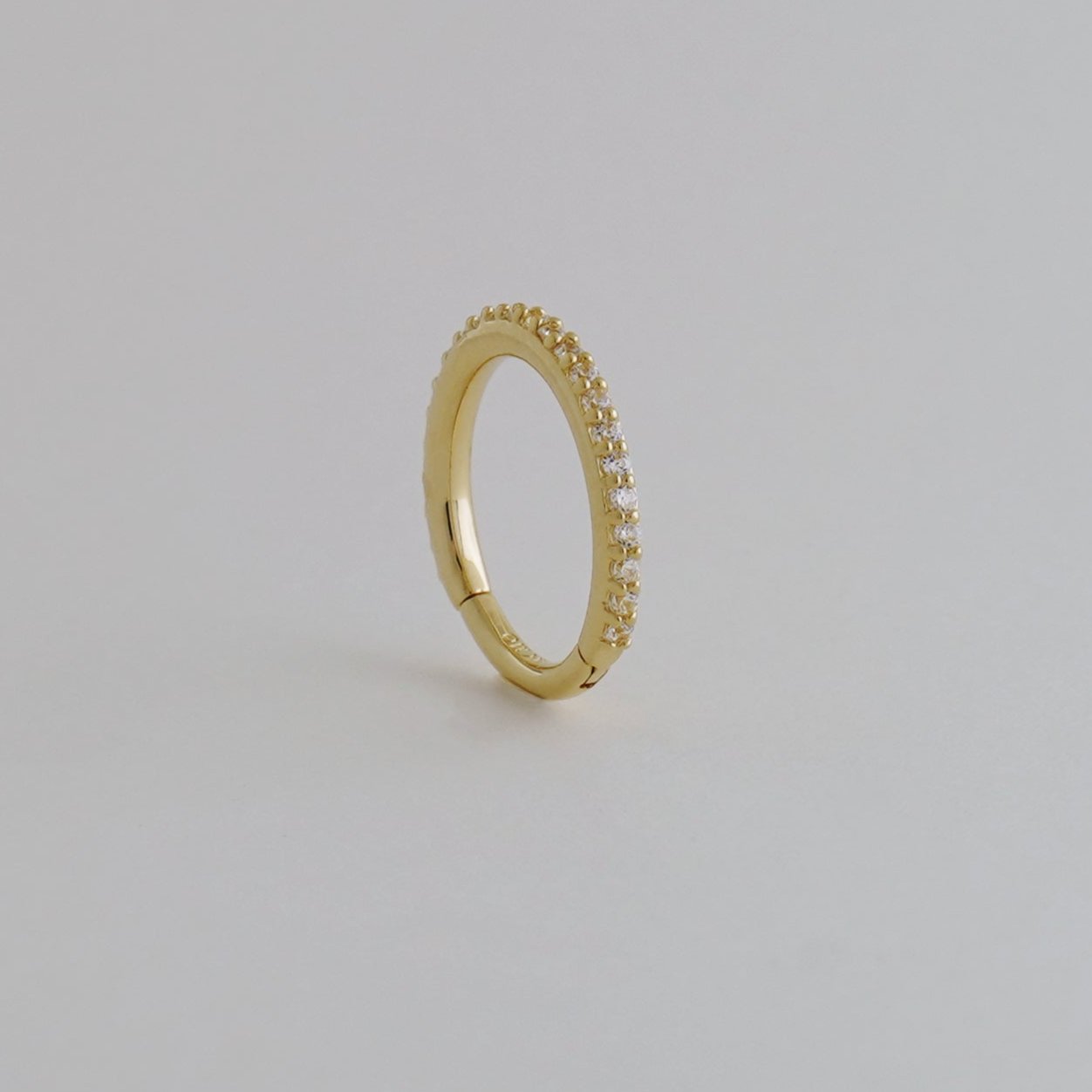 Essential CZ Eternity Clicker Hoop - Anygolds