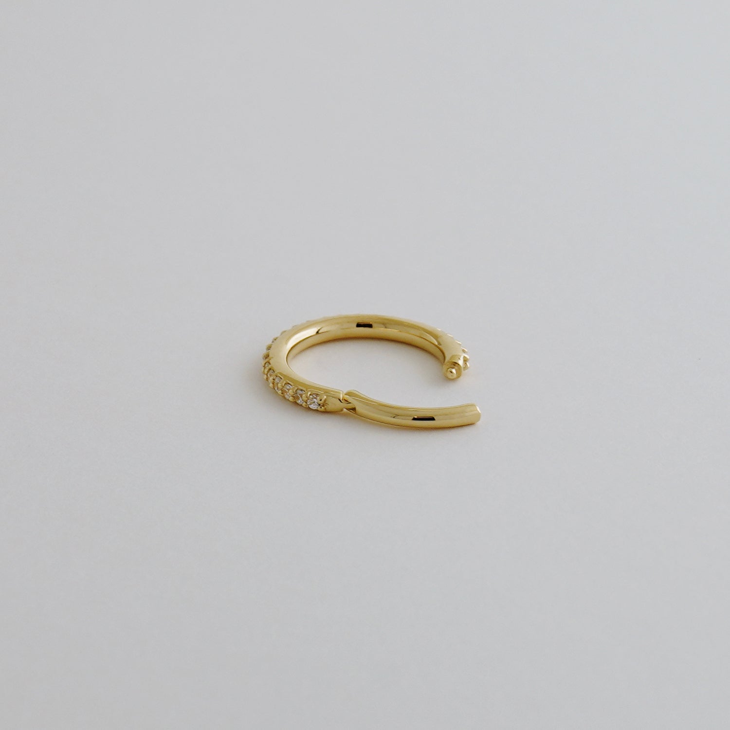14K Solid Gold Clicker Ring Piercing - anygolds