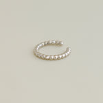 14K Solid Gold Beaded Ear Cuff - anygolds
