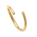 14K Solid Gold Seamless Continuous Ring Ear & Nose Piercing 20gauge - More Size Option - anygolds
