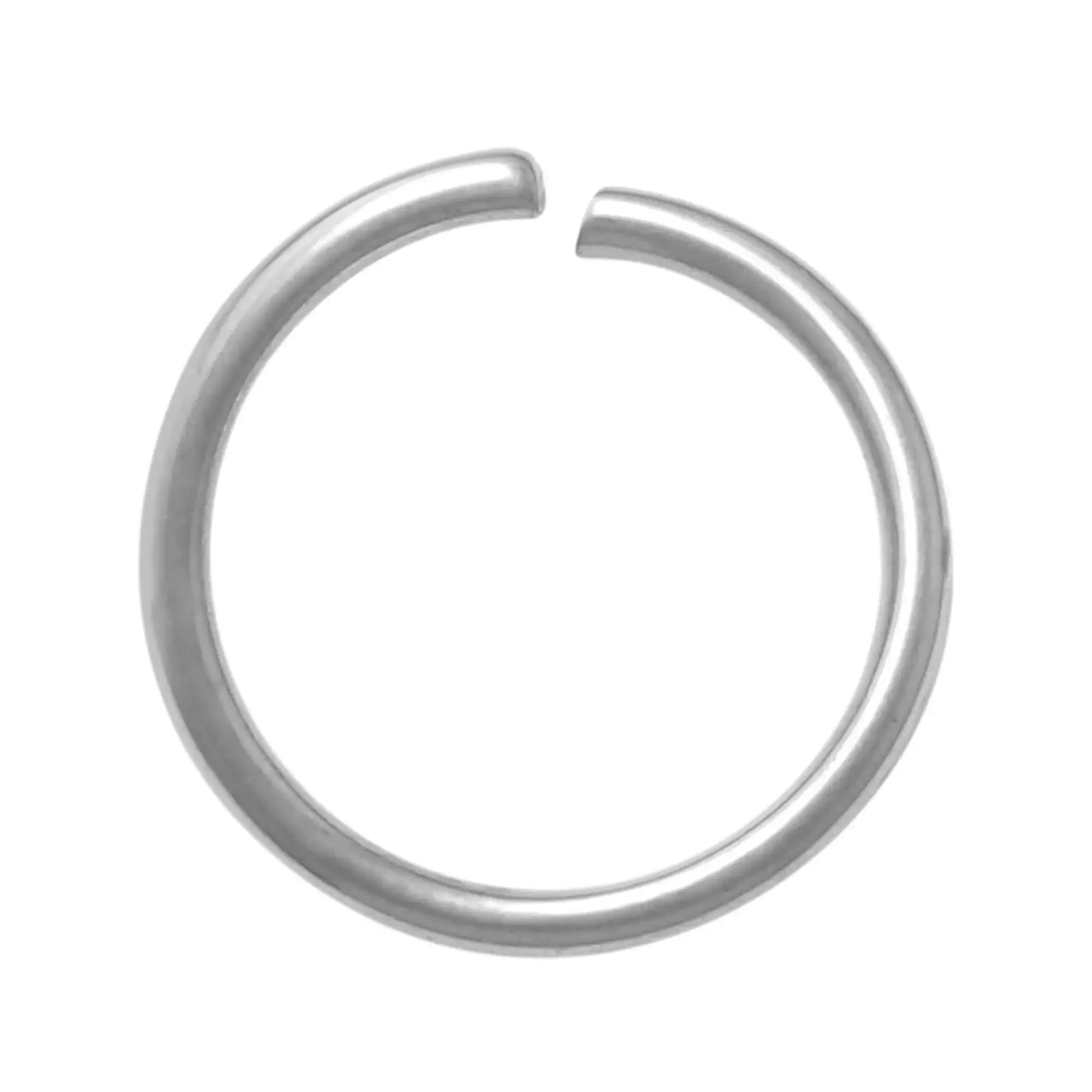 14K Solid Gold Seamless Continuous Hoop – Anygolds