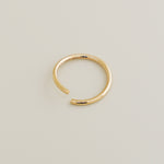 14K Solid Gold Seamless Continuous Ring Ear & Nose Piercing - anygolds