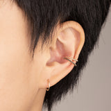 Black CZ Septum Clicker Ear & Nose Hoop Piercing