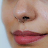 14K Solid Gold Twisted Ring Ear & Nose Piercing - More Size Option