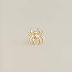 14K Solid Gold Spider Ear Piercing - anygolds