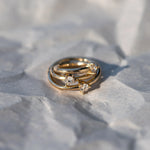 14K Solid Gold Single Diamond Clicker Hoop – Anygolds