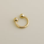 14K Solid Gold 3mm Ball Ear & Nose Piercing - anygolds