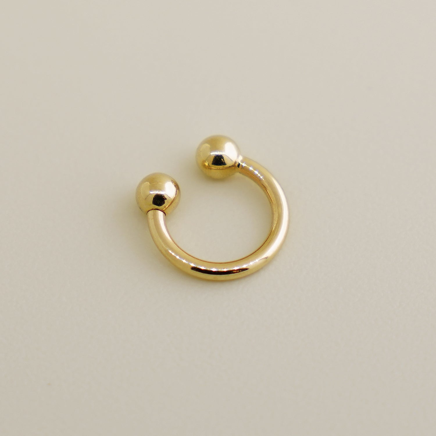 14K Solid Gold 3mm Ball Ear & Nose Piercing - anygolds