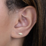 Evil Eye Diamond Ear Piercing