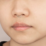 Mixed Spike Round Septum Ear and Nose Piercing