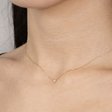 Bezel Diamond Chain Necklace