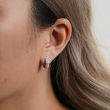 Gold 0.51ctw Diamond Huggie Hoop Earrings
