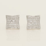 Shop Square Diamond Stud Earrings