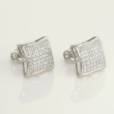 Get Square Diamond Stud Earrings