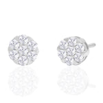 14K Solid Gold 0.33ctw Diamond Stud Earrings - anygolds