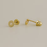 Buy 14K Solid Gold CZ Baby Earrings