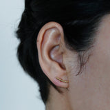 Buy 14K Solid Gold Climber Stud Earrings Online