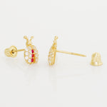 Ladybug Mini Stud Earrings - Anygolds