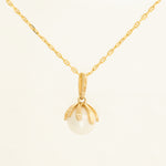 Buy 14K Solid Gold 6mm Pearl Pendant