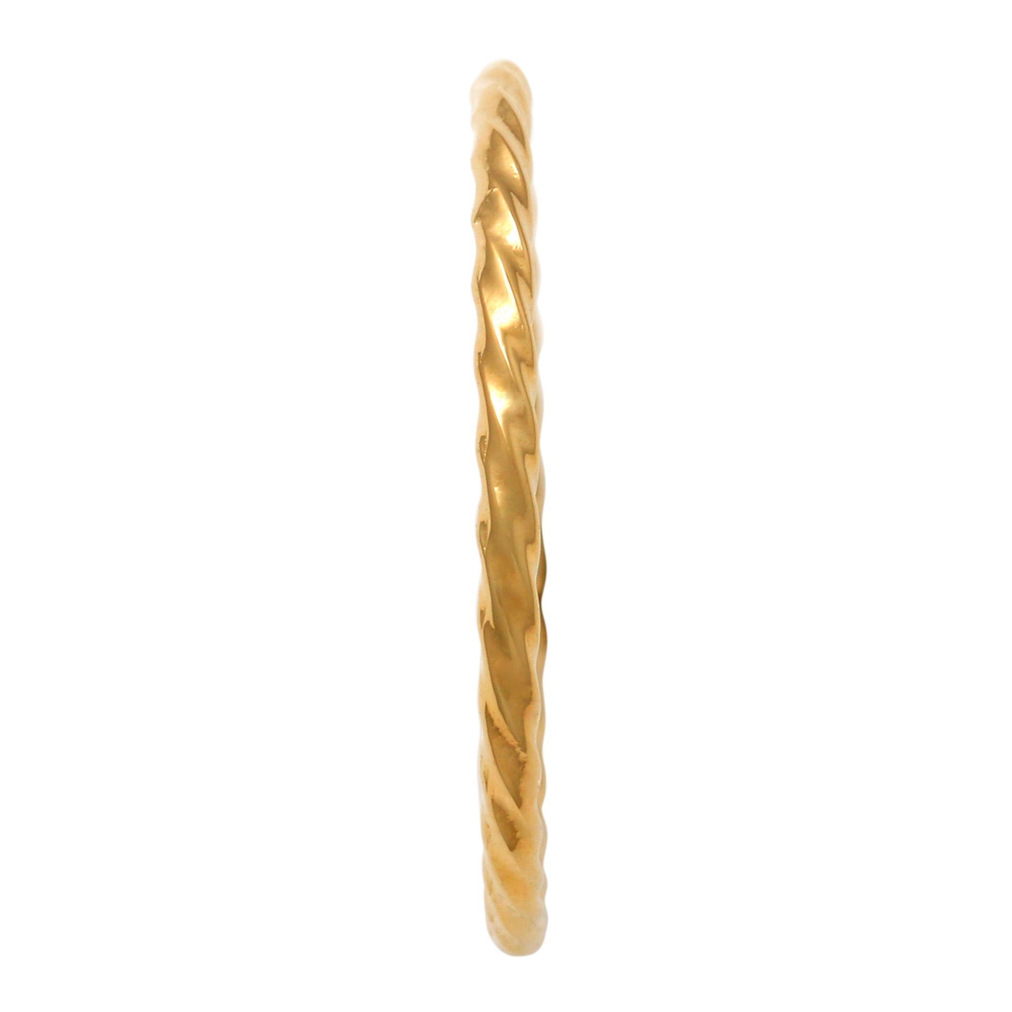 Twisted Rope Stacking Ring - Anygolds