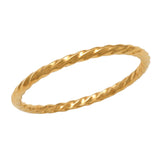 Twisted Rope Womens Ring