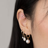 Tiny Pearl Drop Earrings