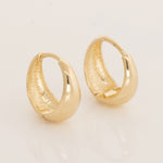 Buy 14K Solid Gold Cubic Zirconia Hoop Earrings