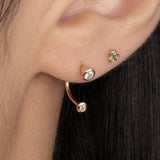 Diamond Ear Hook Piercing