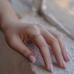 14K Solid Gold Diamond Heart Ring - anygolds