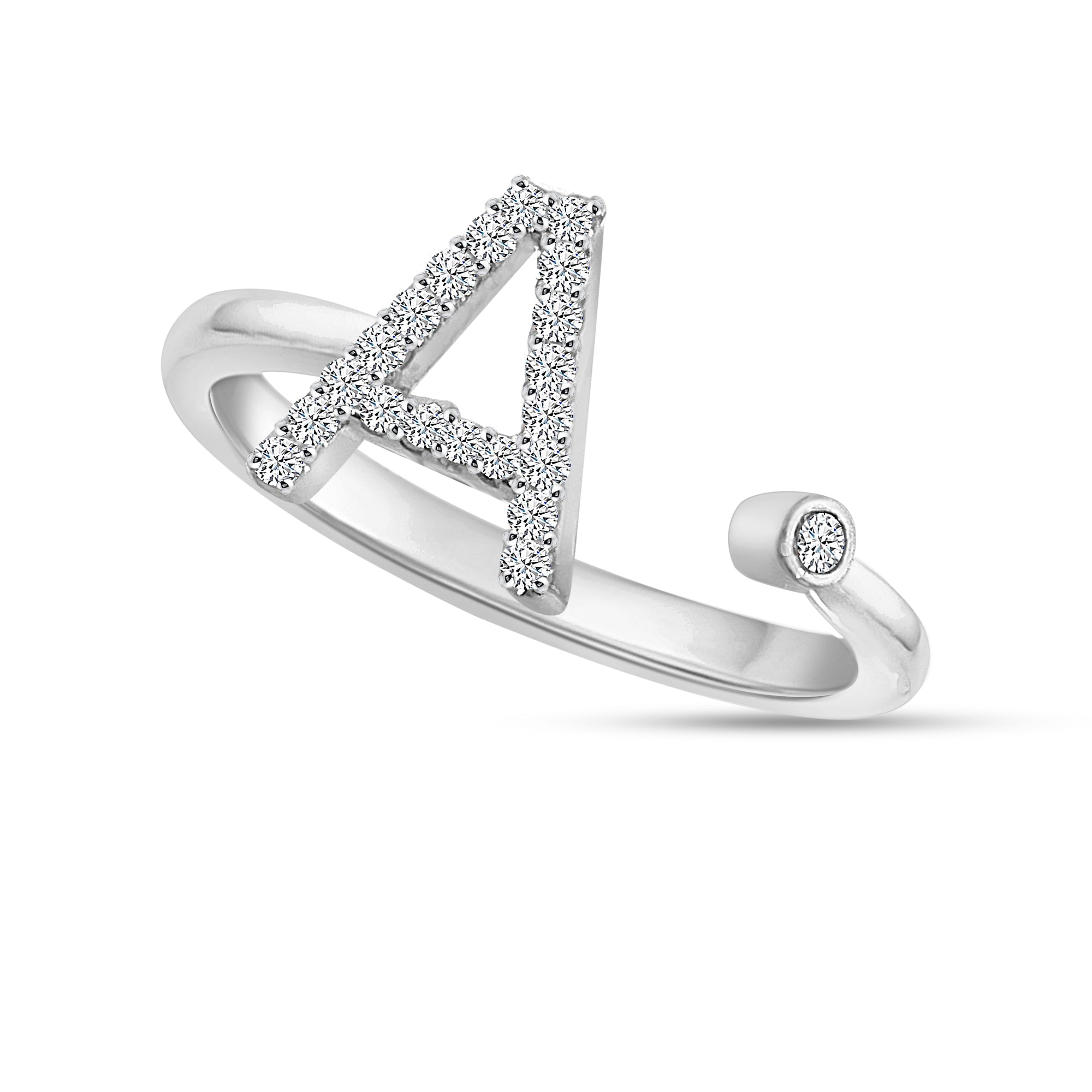 Initial Letter Diamond Ring
