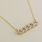 14K Solid Gold 0.23ctw Diamond Cuban Link Chain Pendant Nacklace